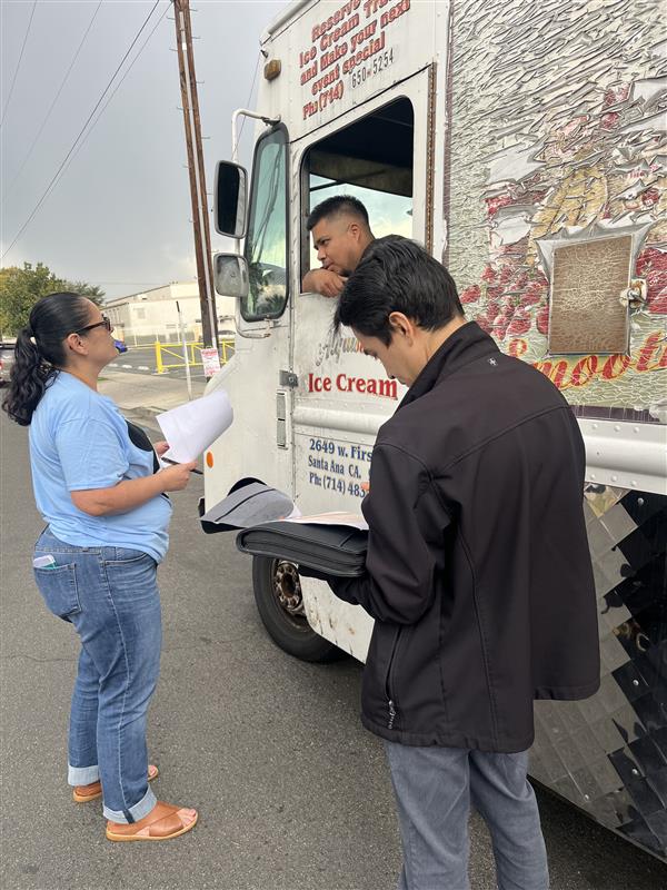 Director Dr. Gomez and Edison Site Coordinator 